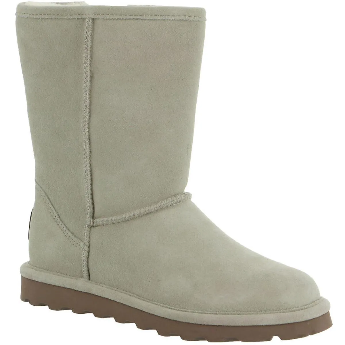 Elle Short Womens Suede Water Resistant Shearling Boots